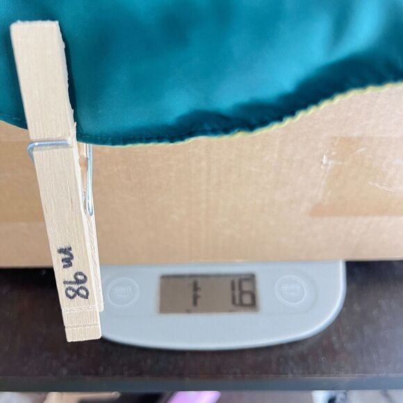 Vtg 80s National Vest Men S Green Tan Reversible Down Fills Puffer Marty McFly - Picture 12 of 12